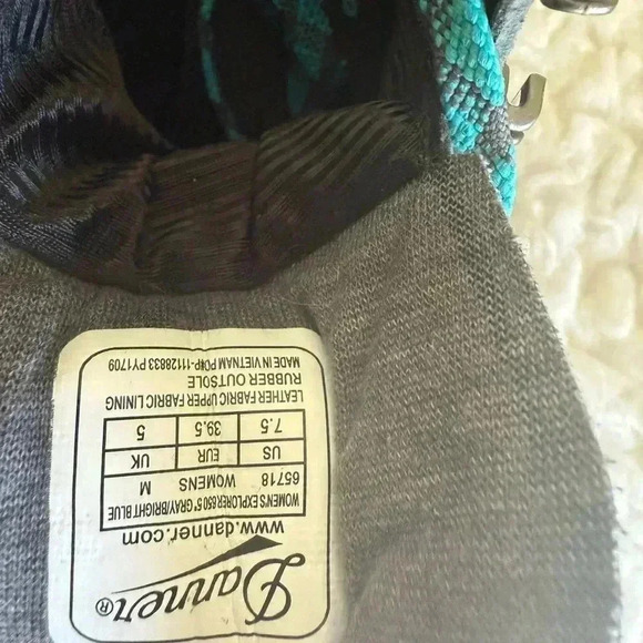 Danner 5" Explorer 650 Women's Size 7.5 US 65718 Blue Gray Hiking Ankle Boots. - Picture 8 of 8